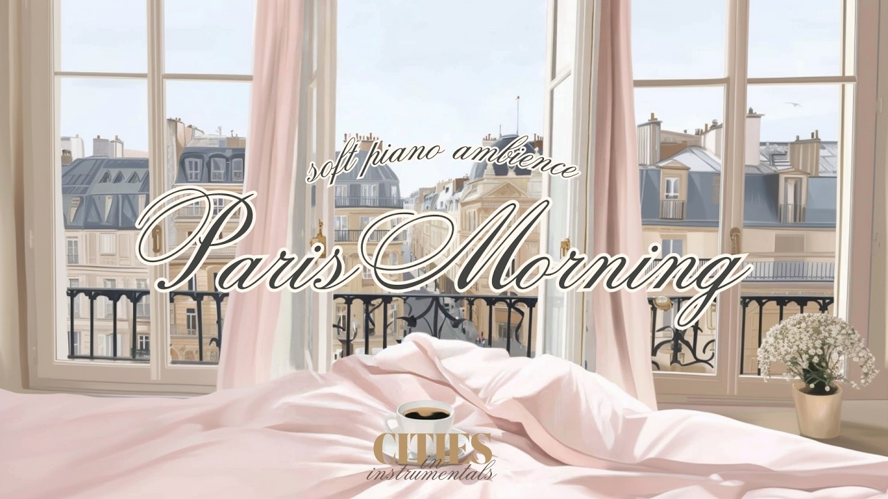 Paris Morning Coffee ☕ Relaxing Piano Ambience for Cozy Mornings 2 Hours