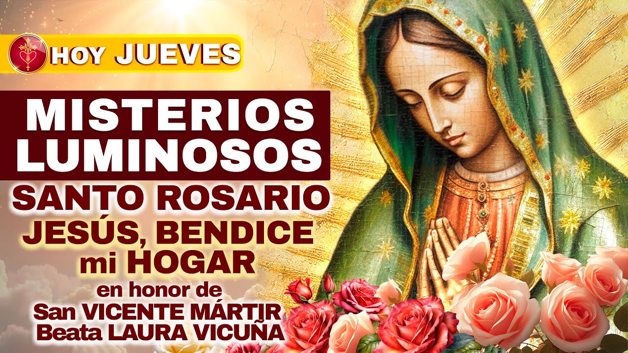 Santo Rosario HOY Jue 22 Ene 2026 🌹 (Luminosos) — Luz para tu hogar: paz y reconciliación