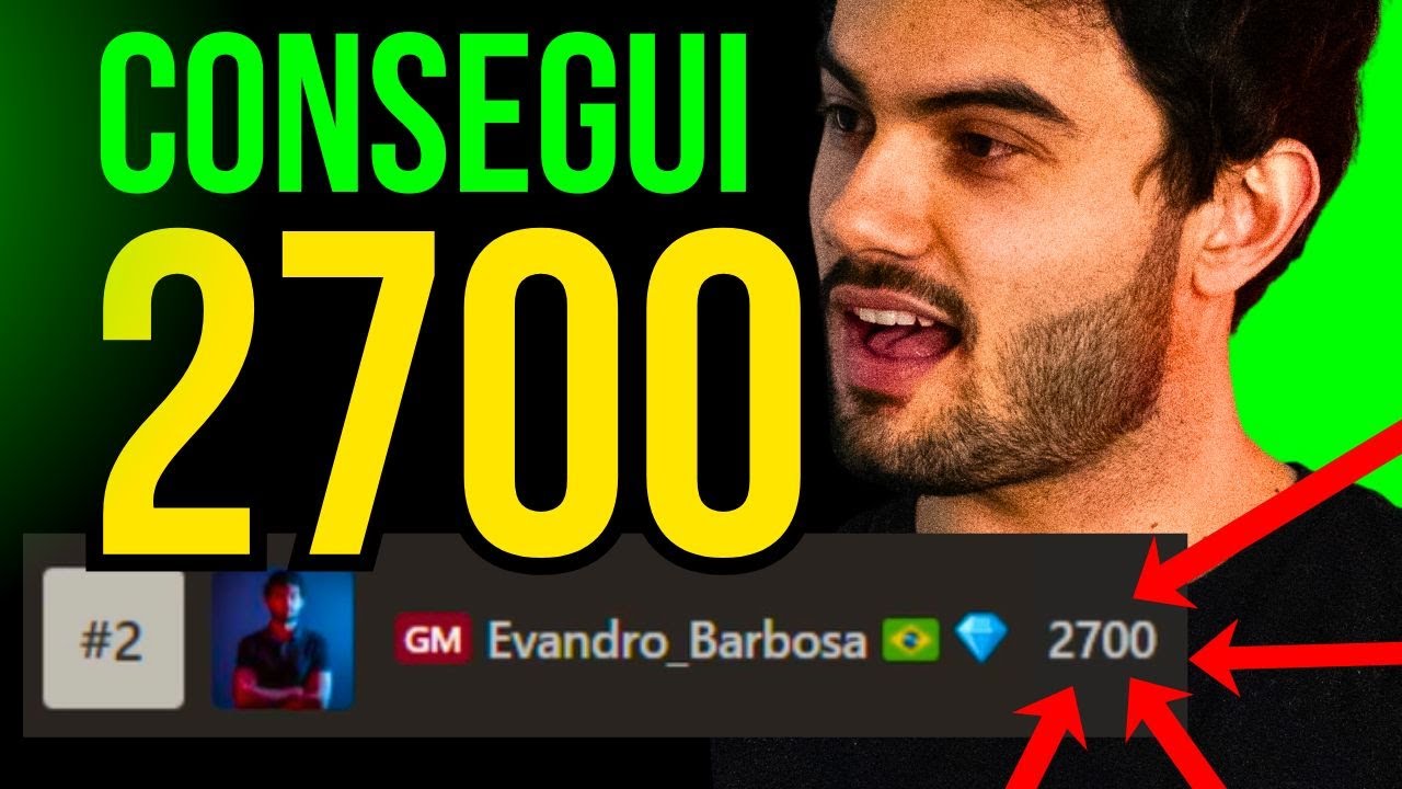 CONSEGUI os 2700 de rating!!! Rumo ao Top 1 do Brasil Xadrez