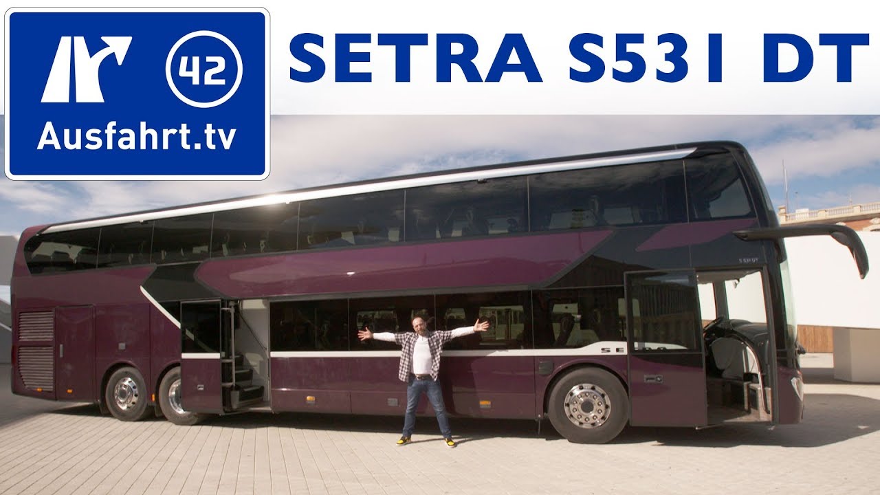2018 Setra S531 DT - der neue Doppelstockbus: erster Eindruck, Sitzprobe, Mitfahrt