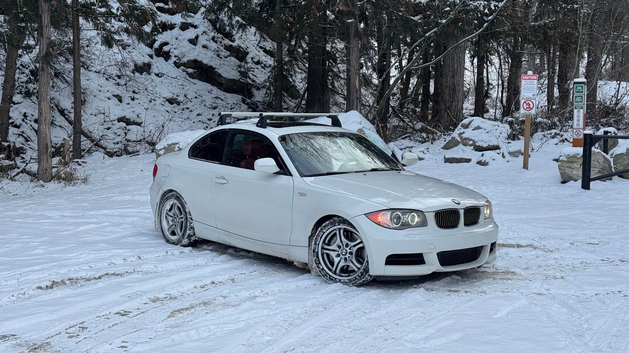 BMW 135i POV Drive Through The Snow [Go Pro gets Destroyed😭]
