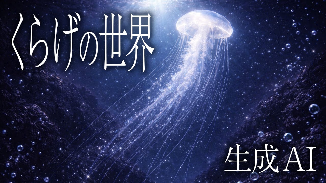 くらげの世界【癒し】深海に漂う幻想的なクラゲ｜入眠・リラックス｜Deep Sea Jellyfish Healing Video｜Relaxing BGM for Sleep & Meditation