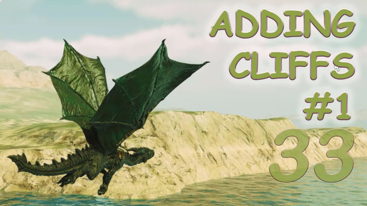 Unity Terrain - Adding Cliffs #1 Around  the Island for More Natural Boundaries (Part 33)