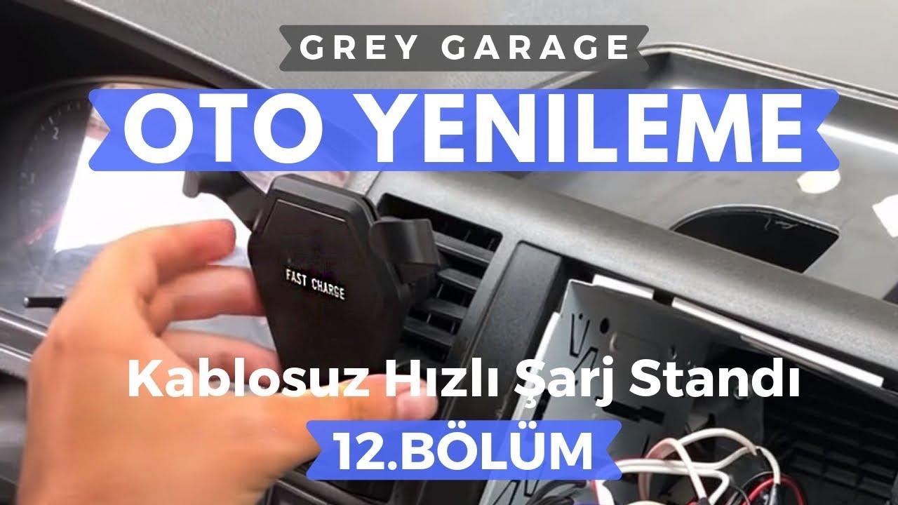 Kablosuz Hızlı Şarj Ünitesi Montajı | Oto Yenileme 12.Bölüm GREY GARAGE