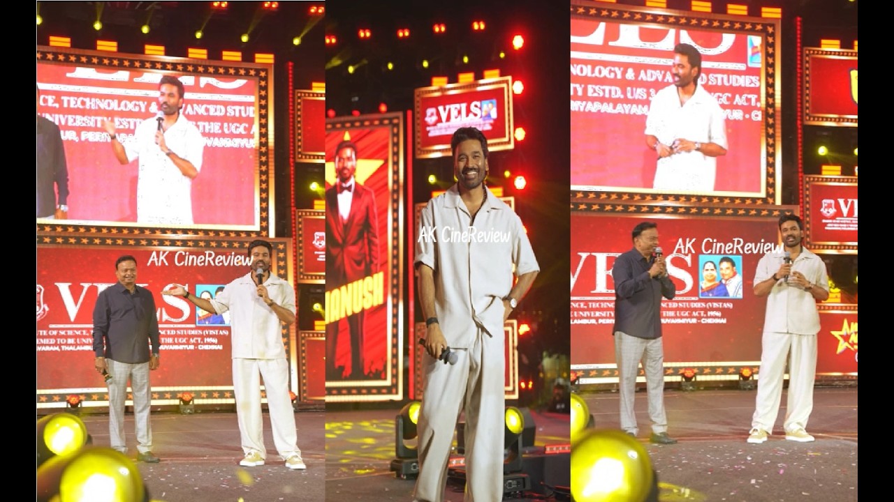 Director Actor 'Dhanush K Raja' & Vels University Ishari Ganesh Latest Speech