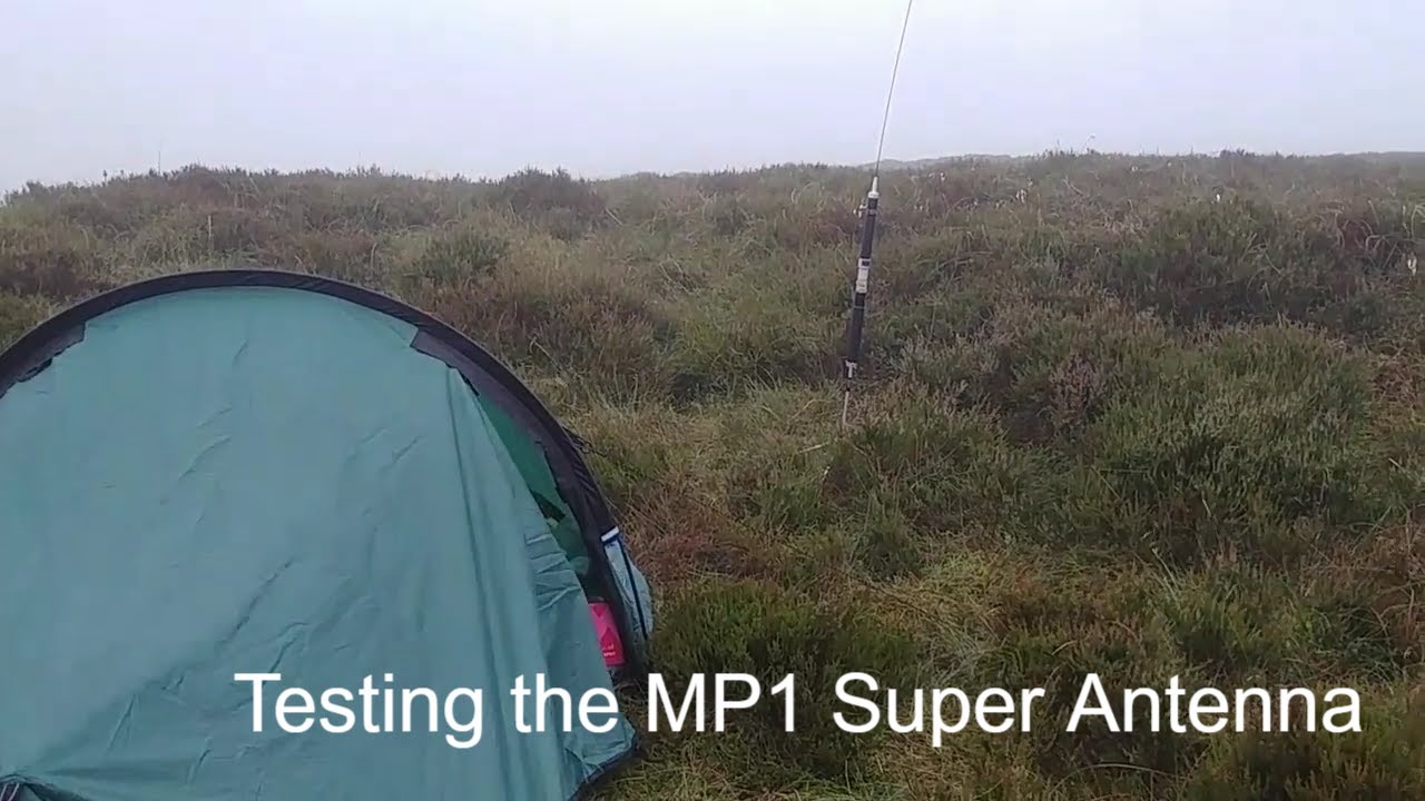 Field test of the MP1 Superantenna | Yaesu FT-817nd | Peak District Wild Camp
