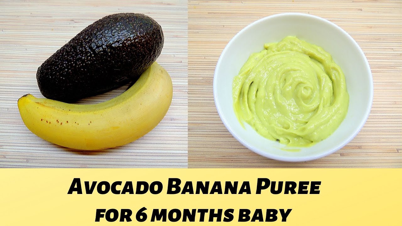 How To Make Baby Food Avocado Banana | 6+ Months Baby