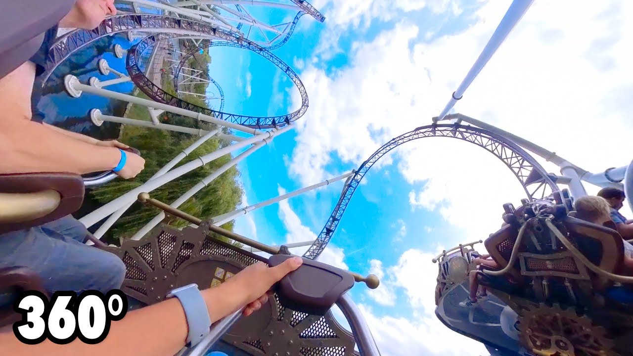 The Ride To Happiness (Plopsaland De Panne) - VR ONRIDE - 360° Extreme spinning coaster POV