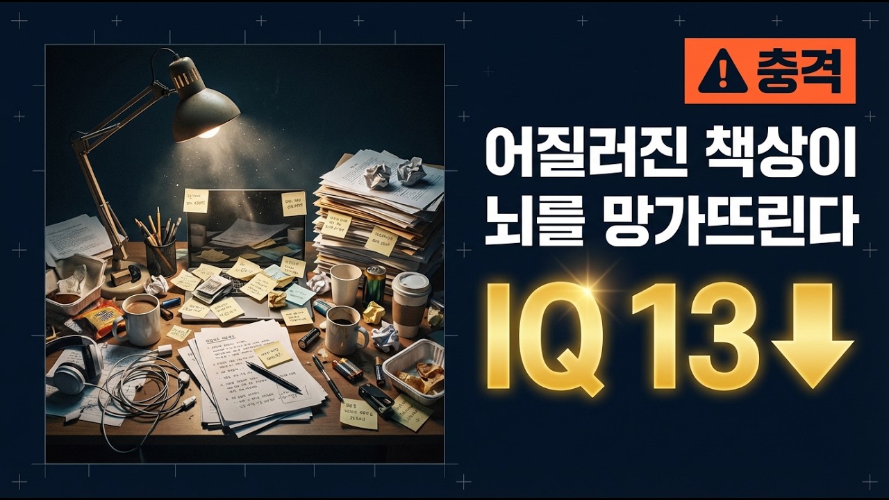 왜 부자는 책상에 3.4개만 둘까? | IQ 13 회복하고 업무 효율 28% 올리는 정리의 공식