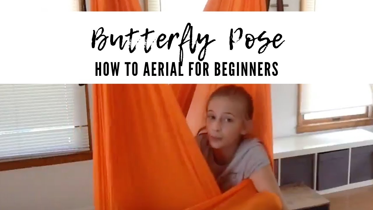 Simple Aerial Hammock Butterfly Pose - How To Aerial For Beginners