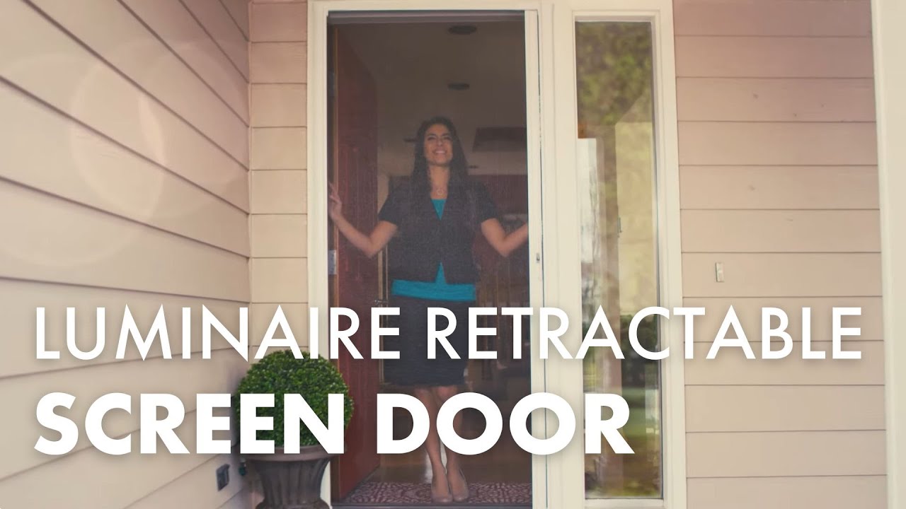 LuminAire&trade; Single Retractable Screen Door Feature | Andersen Windows