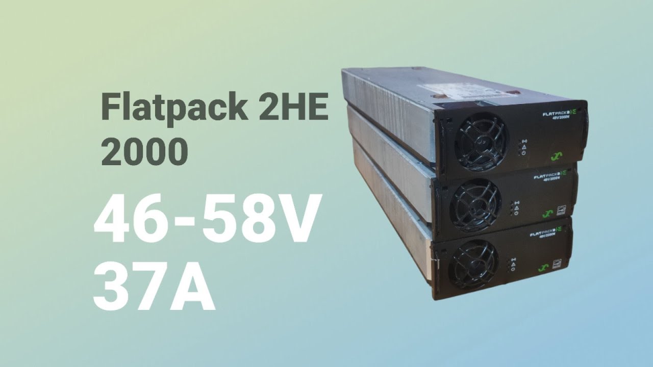 Обзор блока питания Flatpack 2HE (44-59В, 37А)