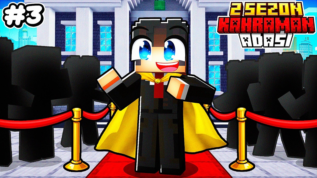 Yeni Başkan Seçimi! Belediye Binası İnşa Ettik! #3 👑 | Minecraft 2.Sezon Kahraman Adası