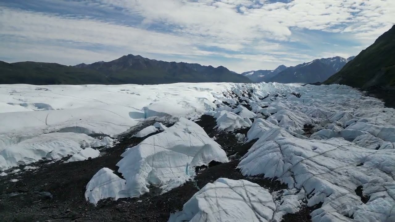Alaska Glacier Glamping from Above | Drone Tour of the Matanuska
