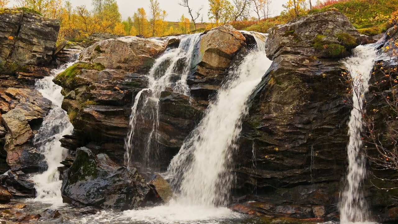 🌊Small Waterfall in Norway | Pure Scandinavian Calm (Real Nature Sound, No Music)