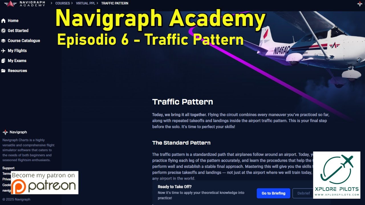 Varios | Navigraph Academy - Virtual PPL - Episodio 6 - Traffic Pattern