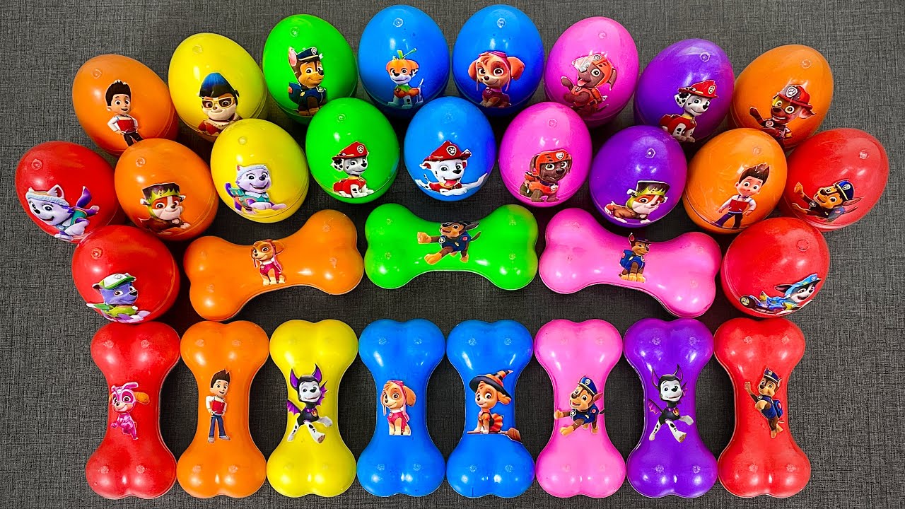 Looking For Paw Patrol Clay With Slime Coloring: Ryder, Chase, Marshall,...Satisfying ASMR Video