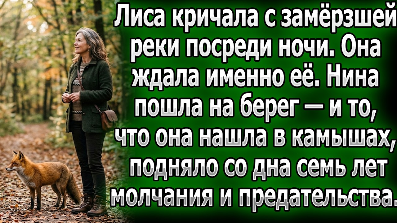 Крик лисы ночью привел Нину к берегу. Находка в камышах вскрыла семь лет лжи и предательства.