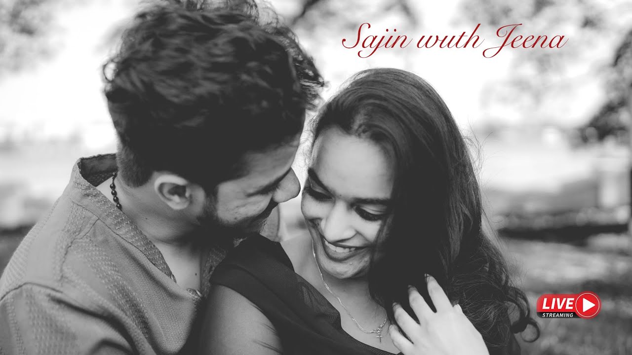 Sajin Chummar with Jeena Mary George || weddinglivestreaming