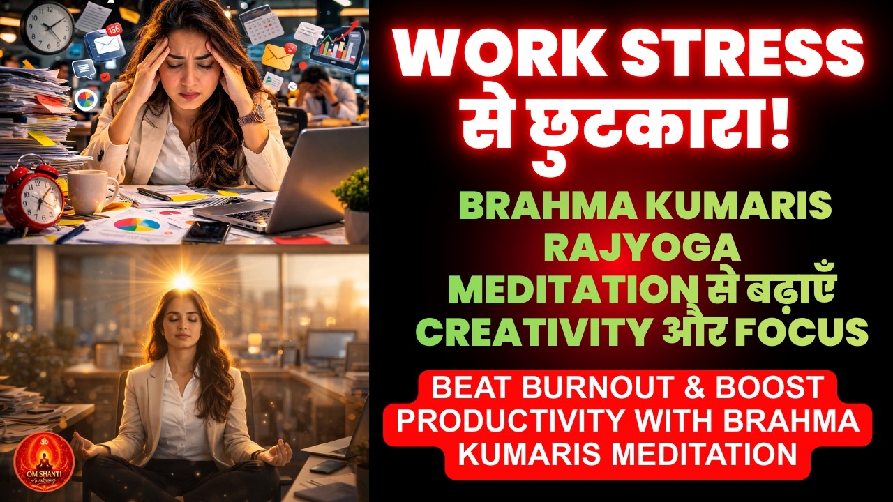 Work Stress से छुटकारा! Brahma Kumaris Rajyoga Meditation से बढ़ाएँ Creativity और Focus #bkrajyoga