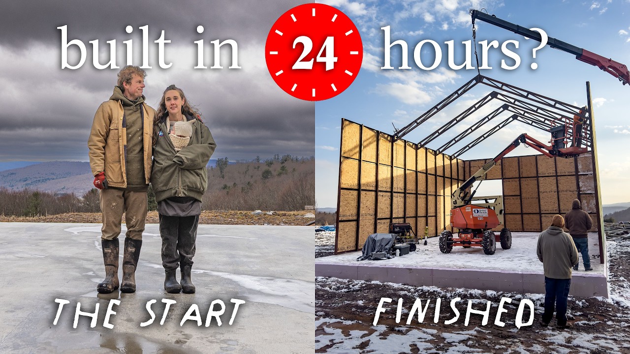 Строим каркас нашего дома за 24 часа.
