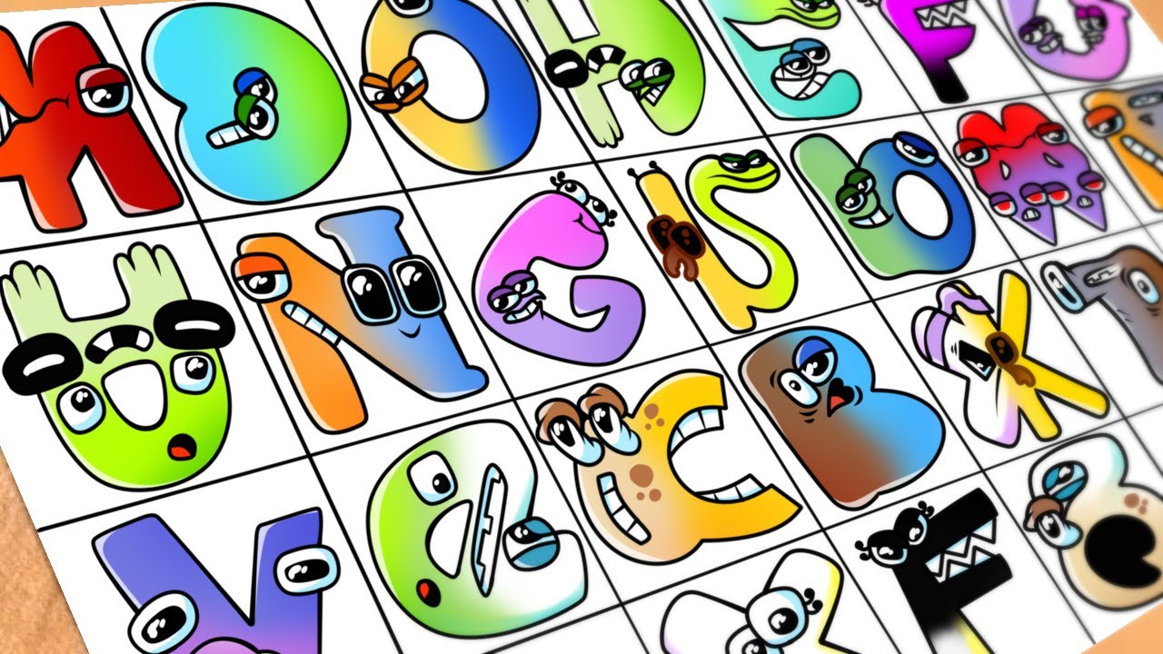 Drawing Alphabet Lore but THEY ARE CURSED (A-Z) COMPILATION / How to draw Alphabet Lore
