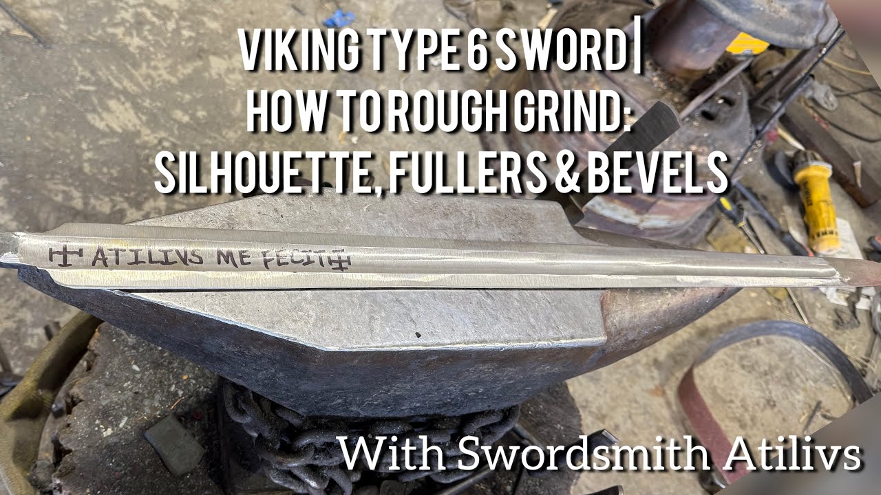 How to Rough Grind a Sword | Silhouette, Fullers & Bevels (Viking Type 6)