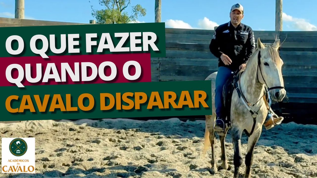O que fazer quando o cavalo DISPARAR?