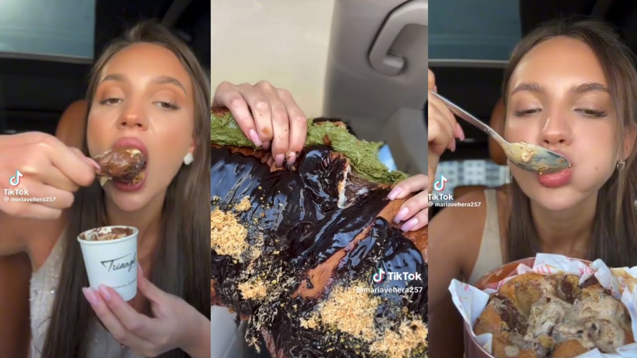 ASMR MUKBANG✨ @mariavehera257 TIKTOK COMPILATION #69