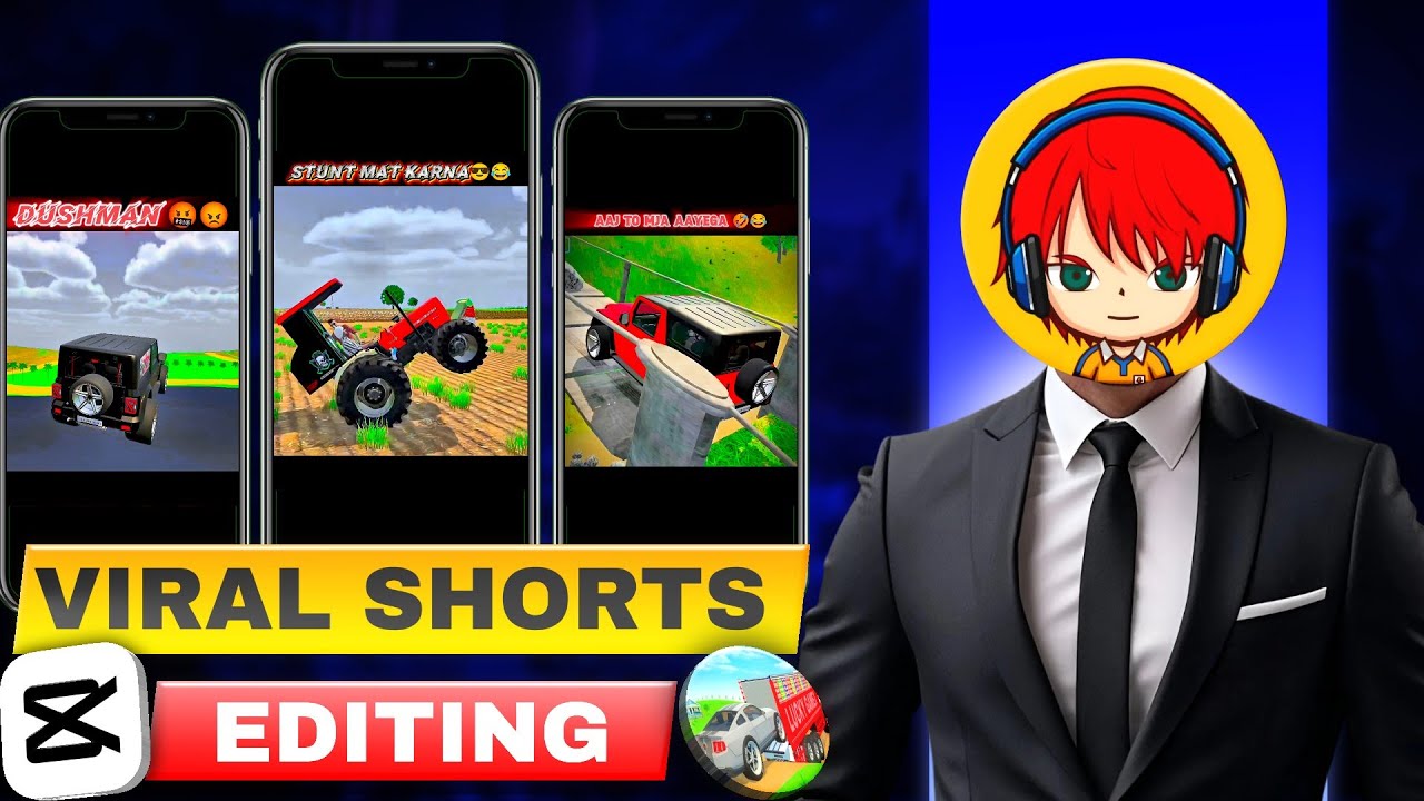 How to Edit Gaming Shorts Like FARJAN GAMER ✂️ | Indian Vehicle Simulator 3D Editing Tutorial 🚛