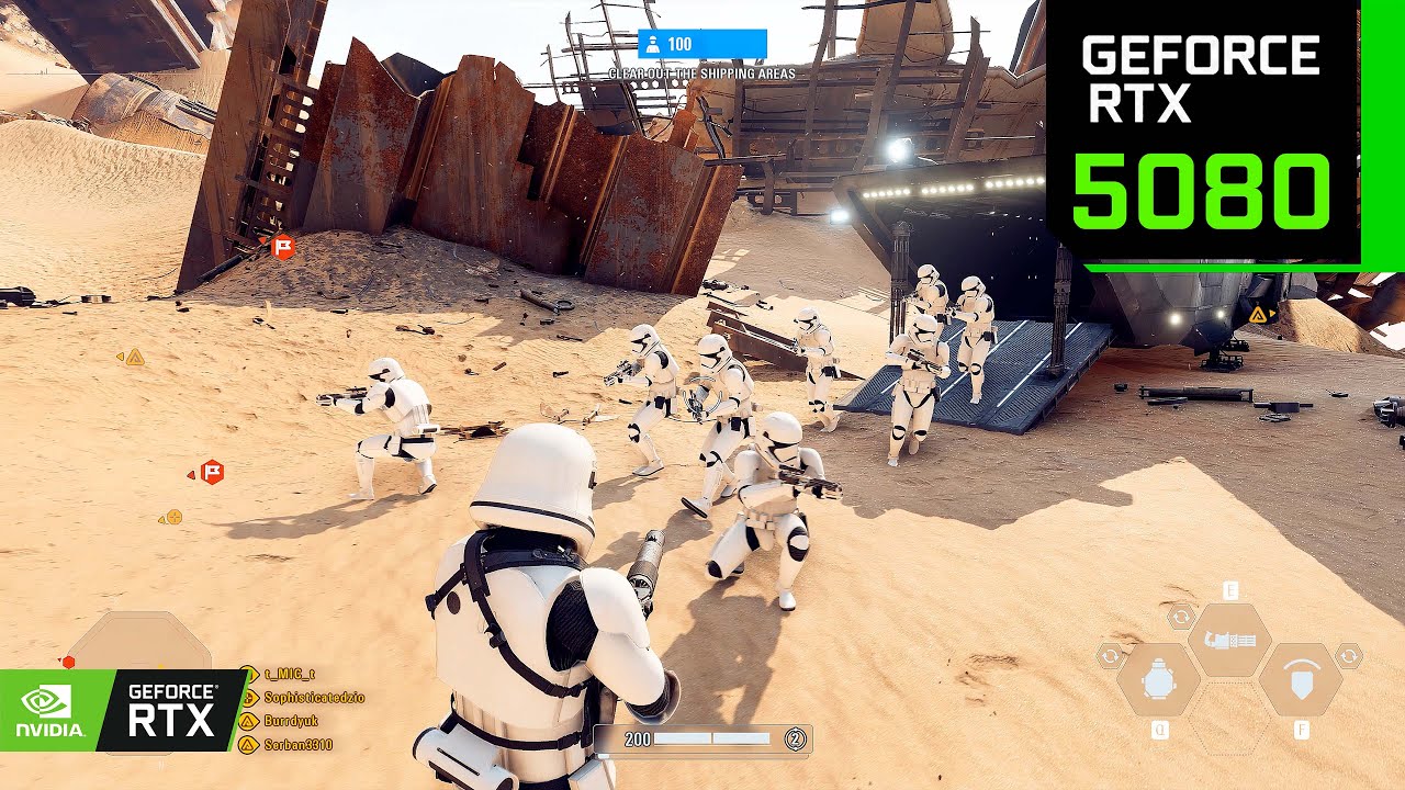 Star Wars Battlefront 2 - Galactic Assault Gameplay - RTX 5080 4K - No Commentary