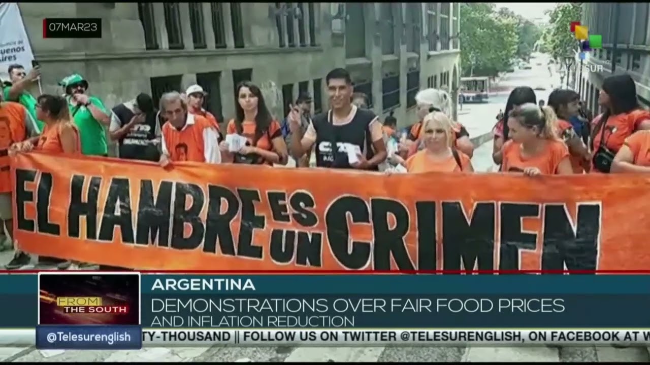 Argentineans protest against inflation and food prices