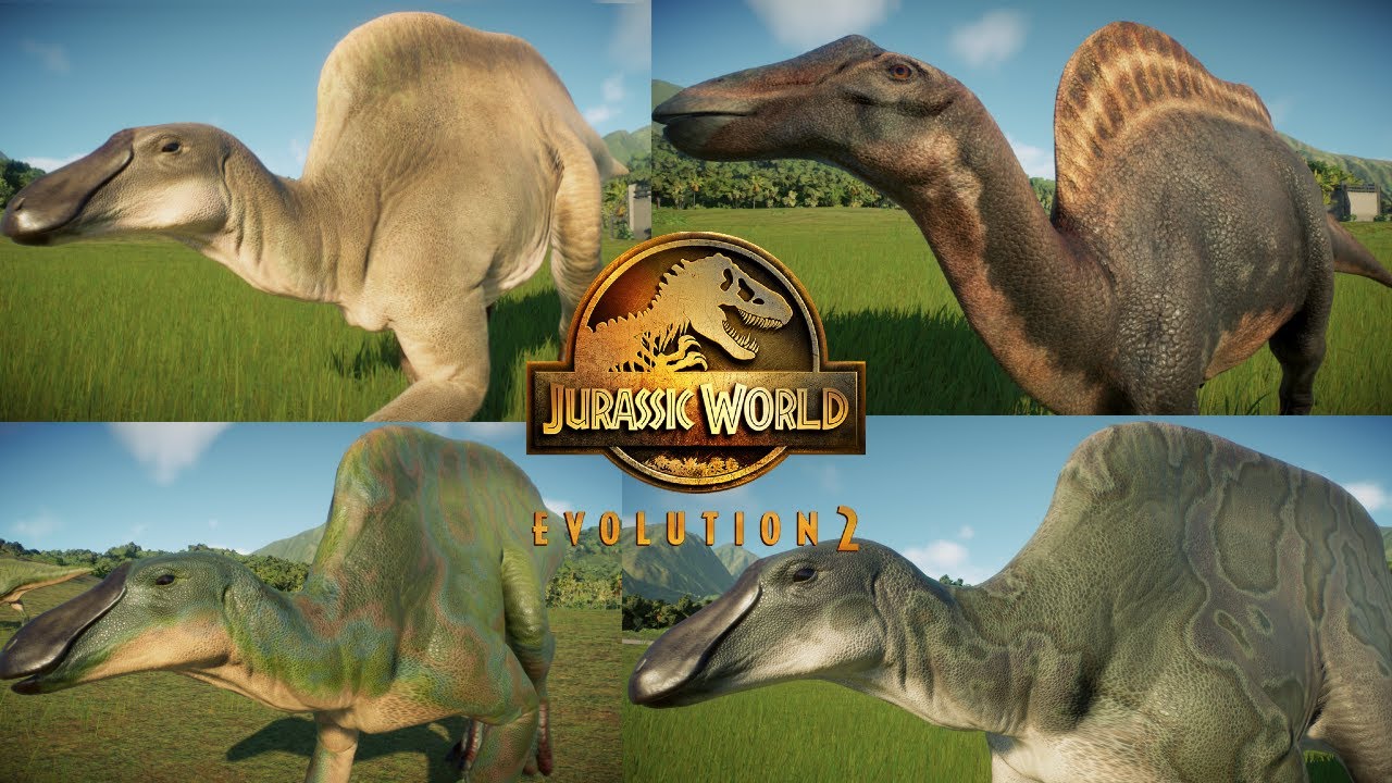 All Ouranosaurus skins Jurassic world evoluion 2 - camp cretaceous DLC