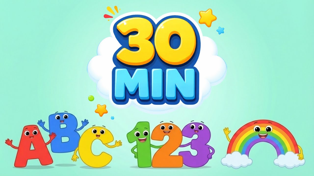 ABC, Numbers & Colors | English Songs for Kids (30 Minutes)