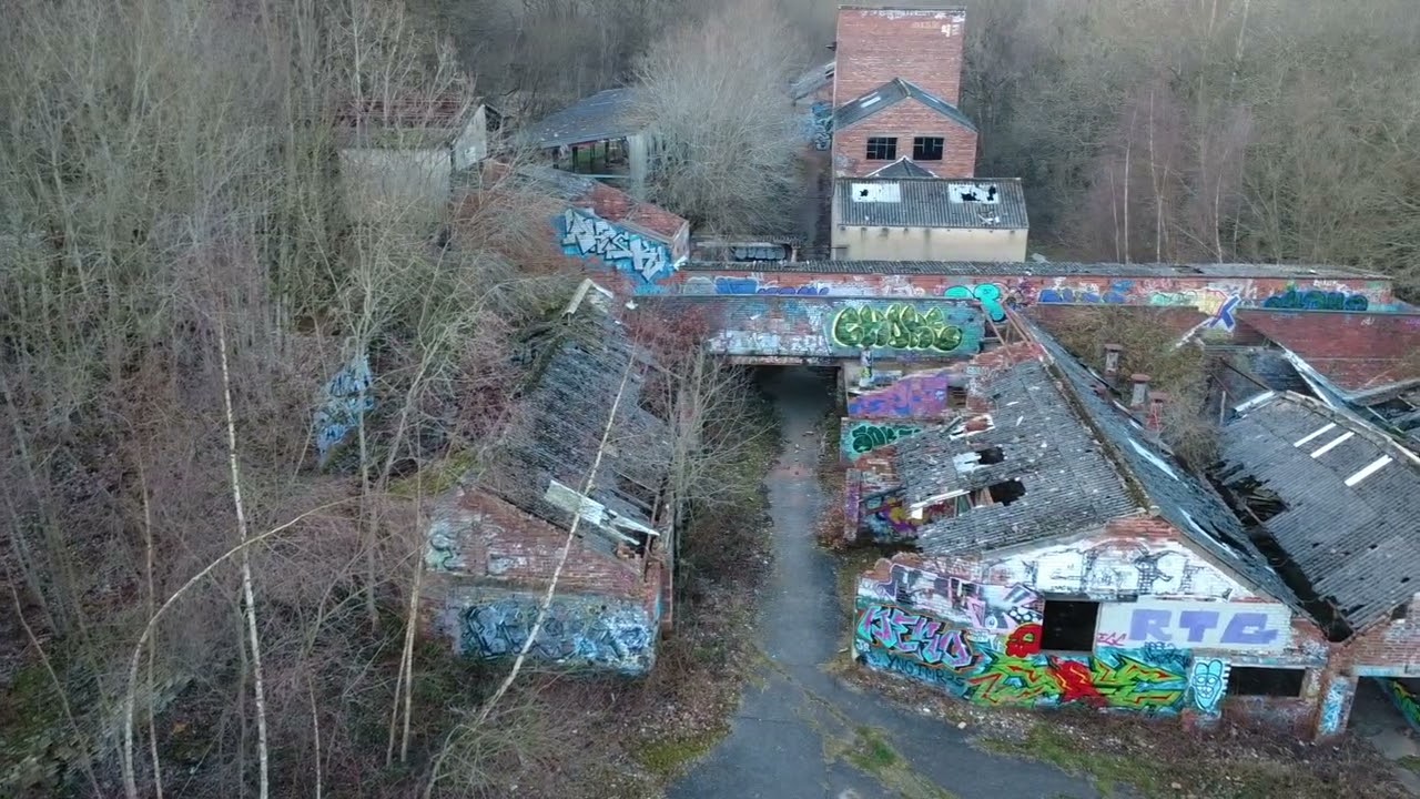 Abandoned old factory places