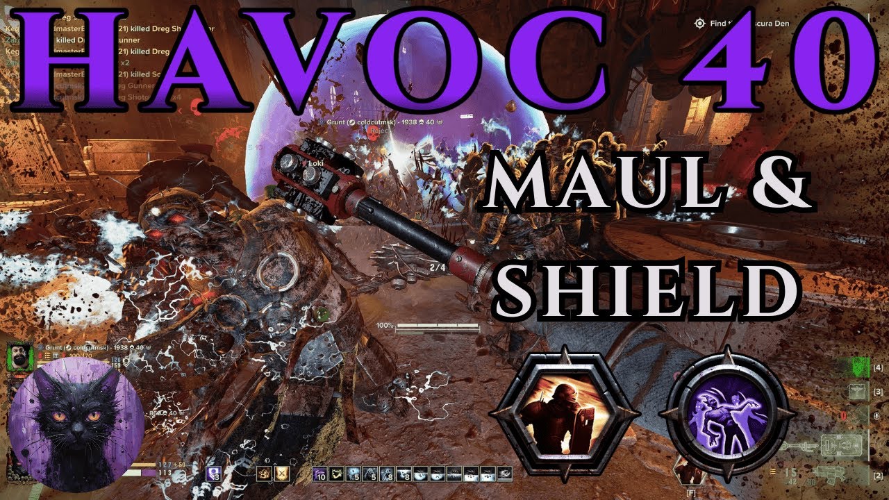 Arbites - Shock Maul & Shield Mk VI & Bolter | Havoc 40 Gameplay | Warren | Darktide