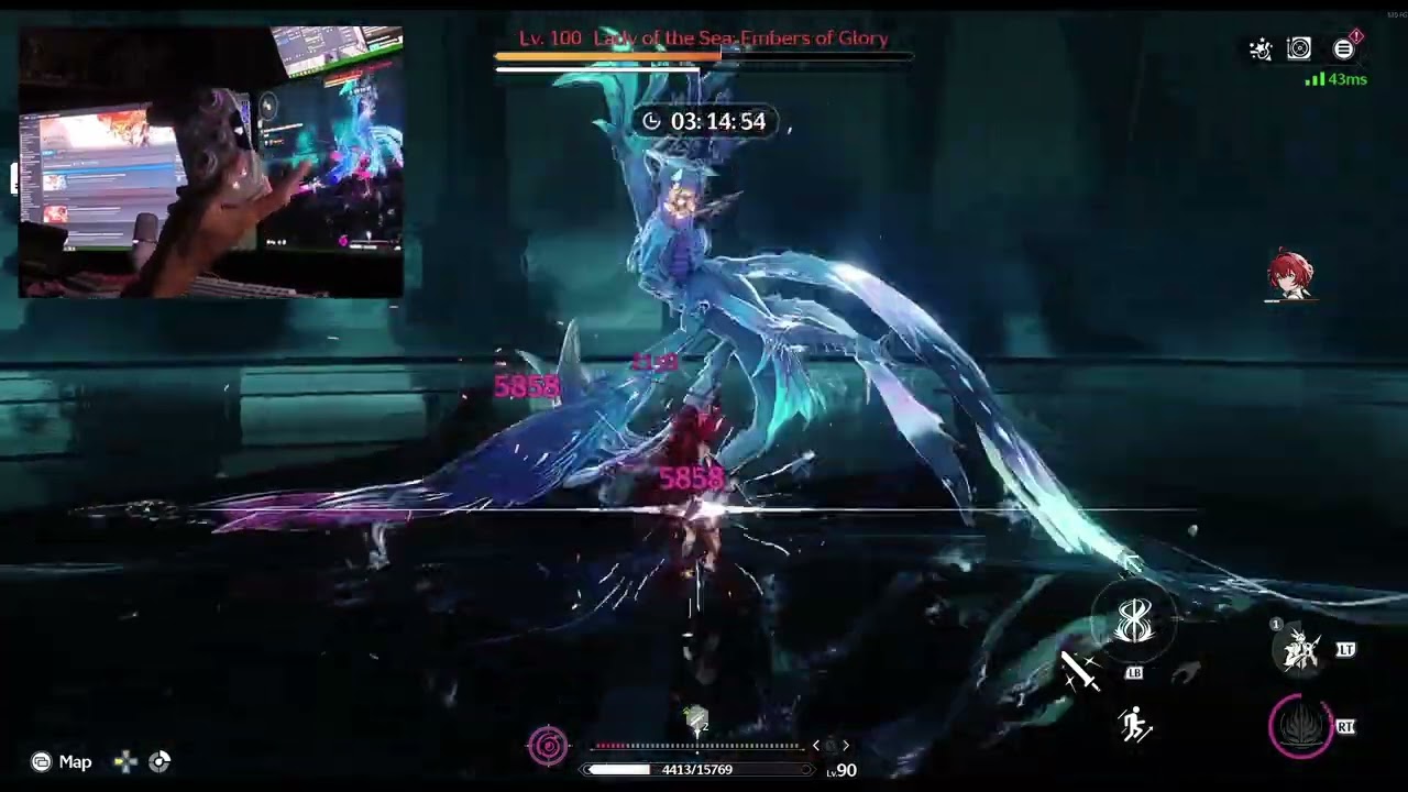 One Handed Solo Danjin vs. Mya Lady of the Sea Hologram 6 | Wuthering Waves