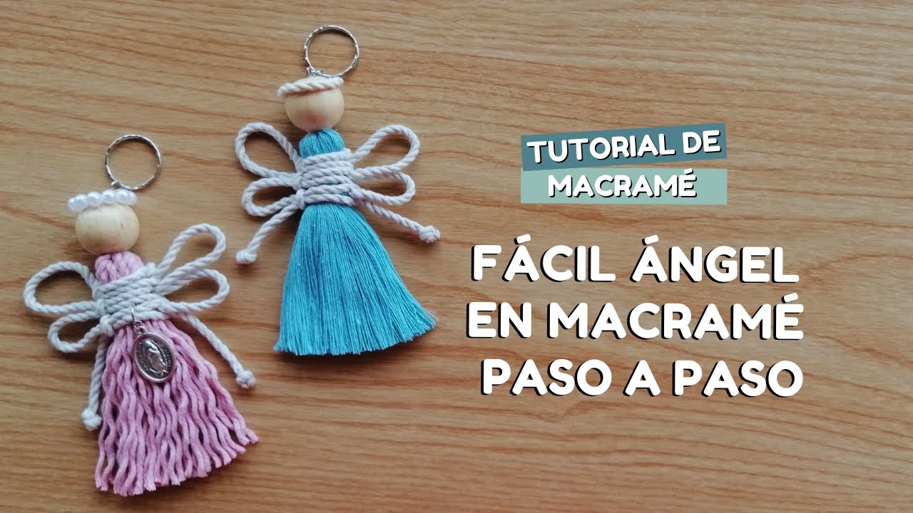Cómo hacer Angelitos de borlas en pocos minutos | Tutorial de macramé