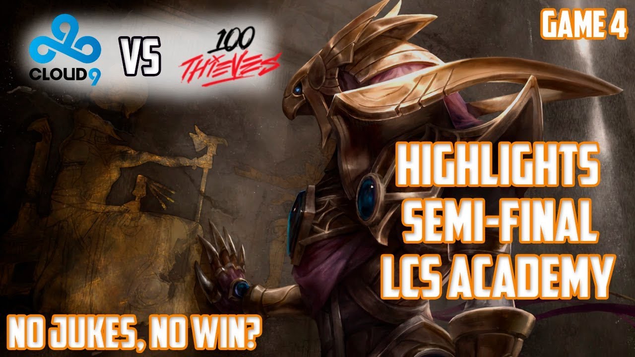 Cloud9 vs 100 Thieves - Highlights - Semi-Final C9 Academy vs 100T Academy - LCS NA #4