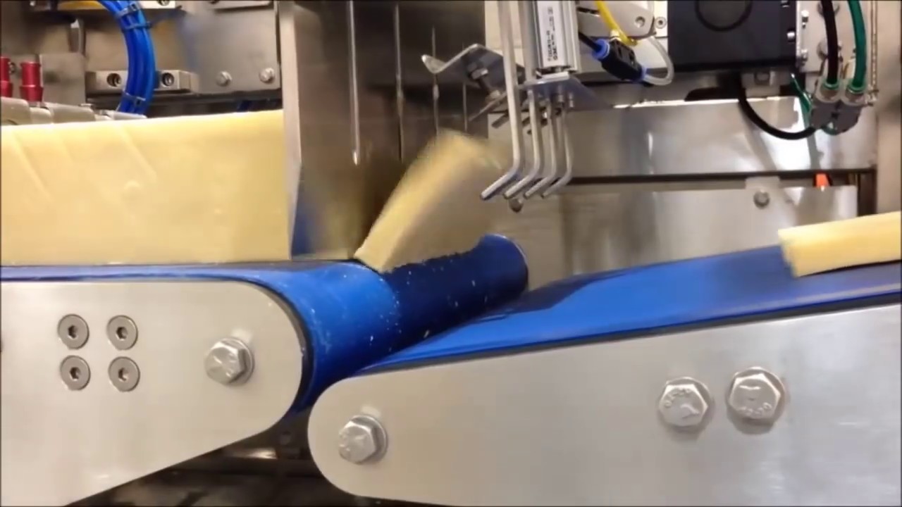 Ultrasonic cheese cutting