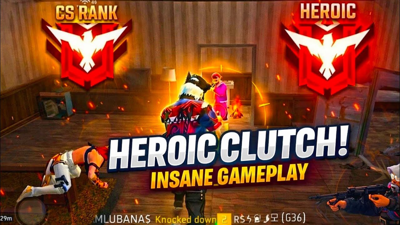 Free Fire CS Rank Heroic Gameplay 🔥 7 Minute Intense Fight