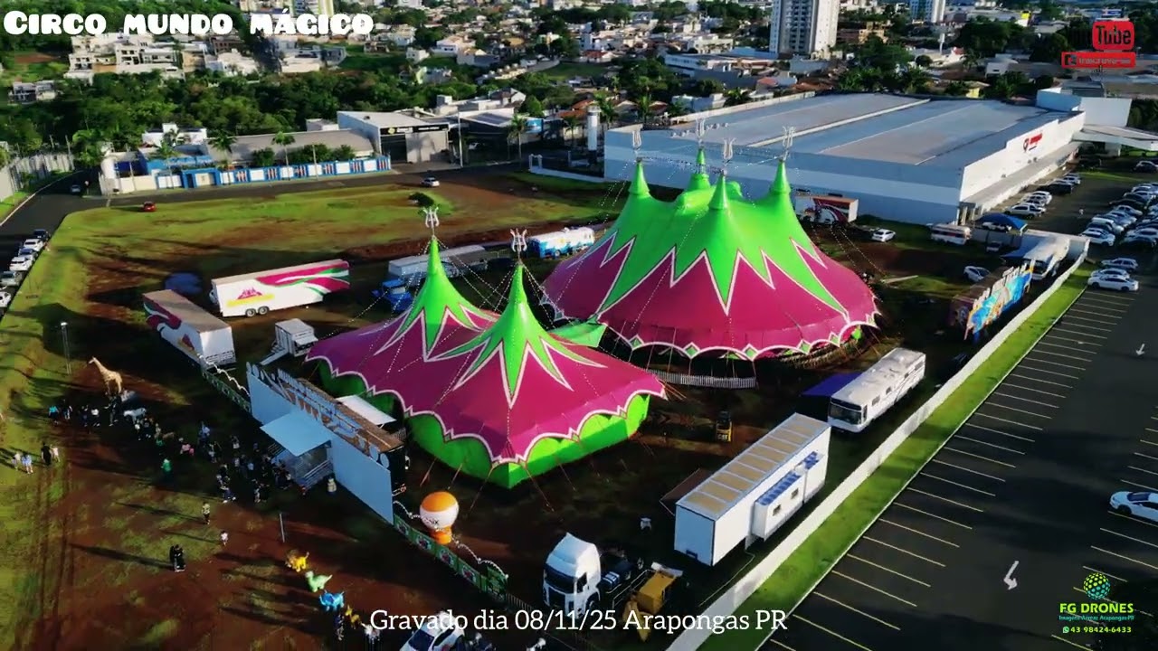 Circo mundo mágico em Arapongas PR Gravado 08/11/25
