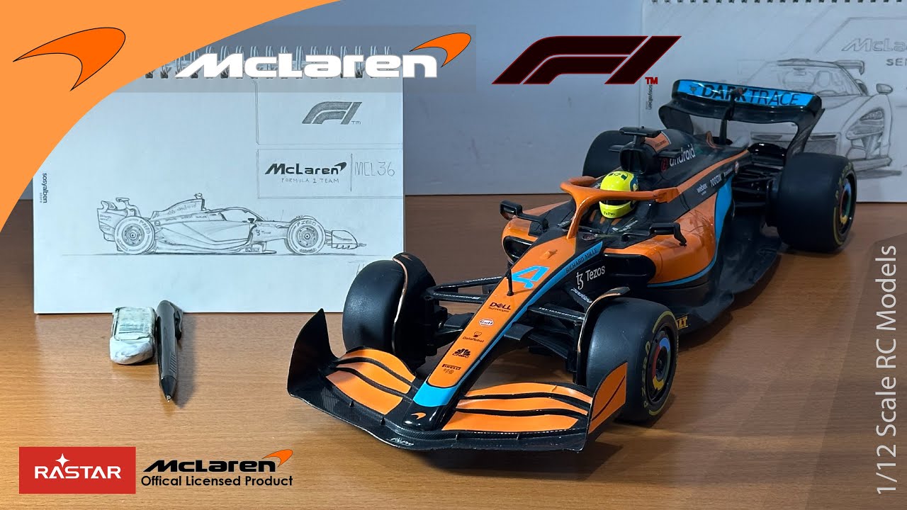 Rastar Mclaren F1 Mcl 36 1/12 Scale RC Model, Unboxing, Details, Test Drive