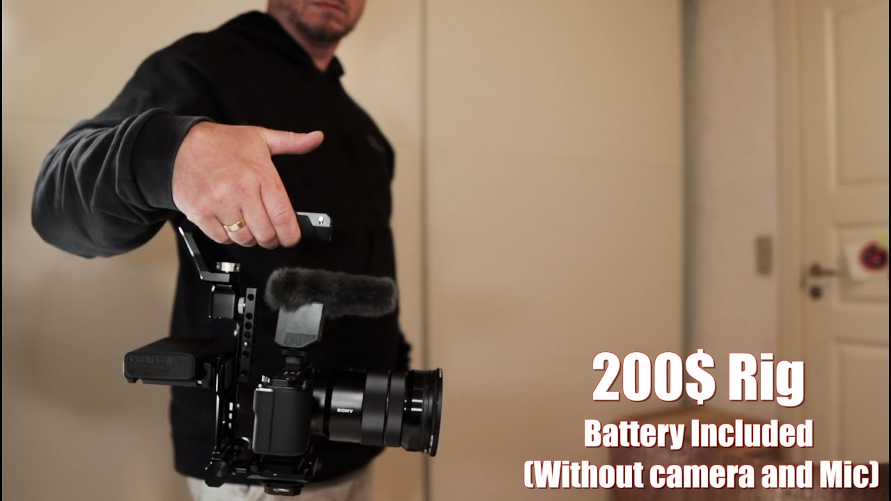 Perfect Camera rig built to fit all cameras! No cages needed! When you don't like rigs but need one!