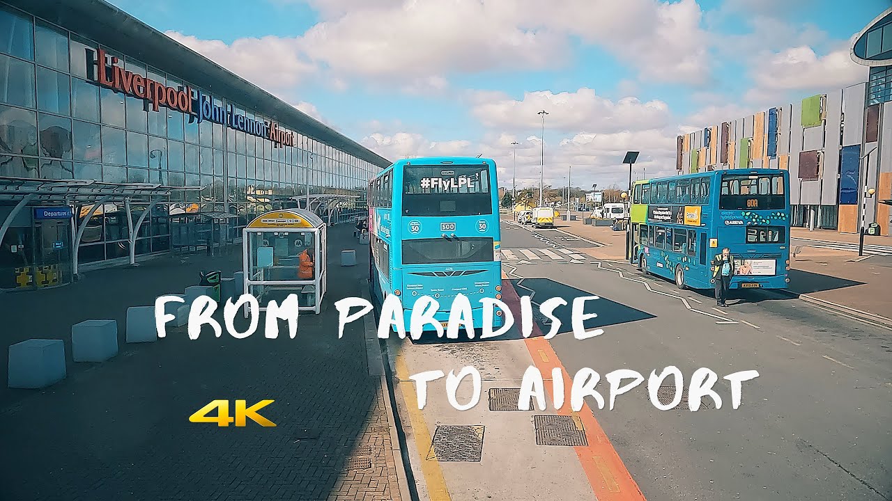 Liverpool. Bus Ride 🇬🇧🚌 - Route 86A - Full bus journey from Paradise St. to John Lennon Airport 🧭🎥