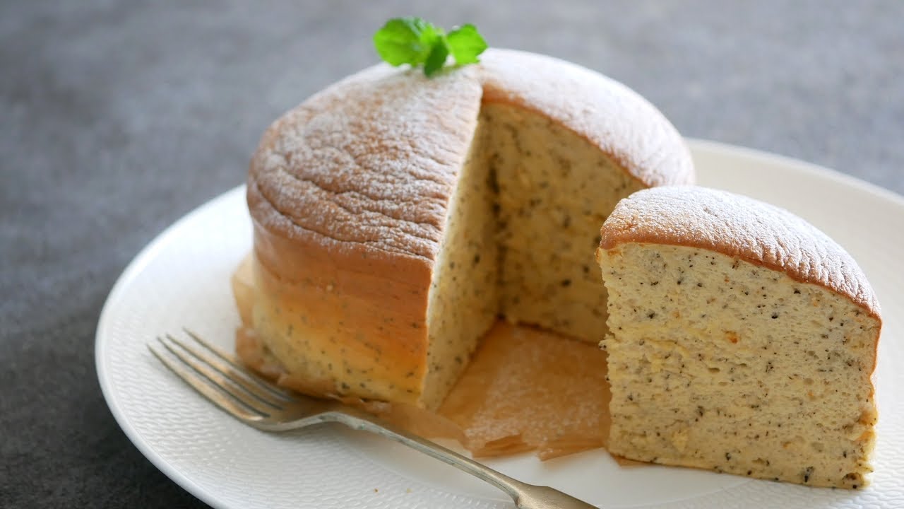スライスチーズで!紅茶のスフレチーズケーキ | Japanese Black tea Cotton Cheesecake