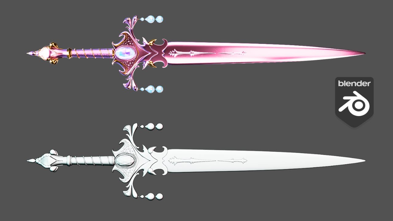 How To Make A Fantasy Sword In Blender | Tutorial
