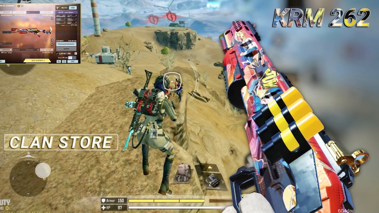 KRM262 1 HIT DELETE BEST LOADOUT CODM BR | BEST KRM-262 GUNSMITH CODM BR | CODM BR GAMEPLAY