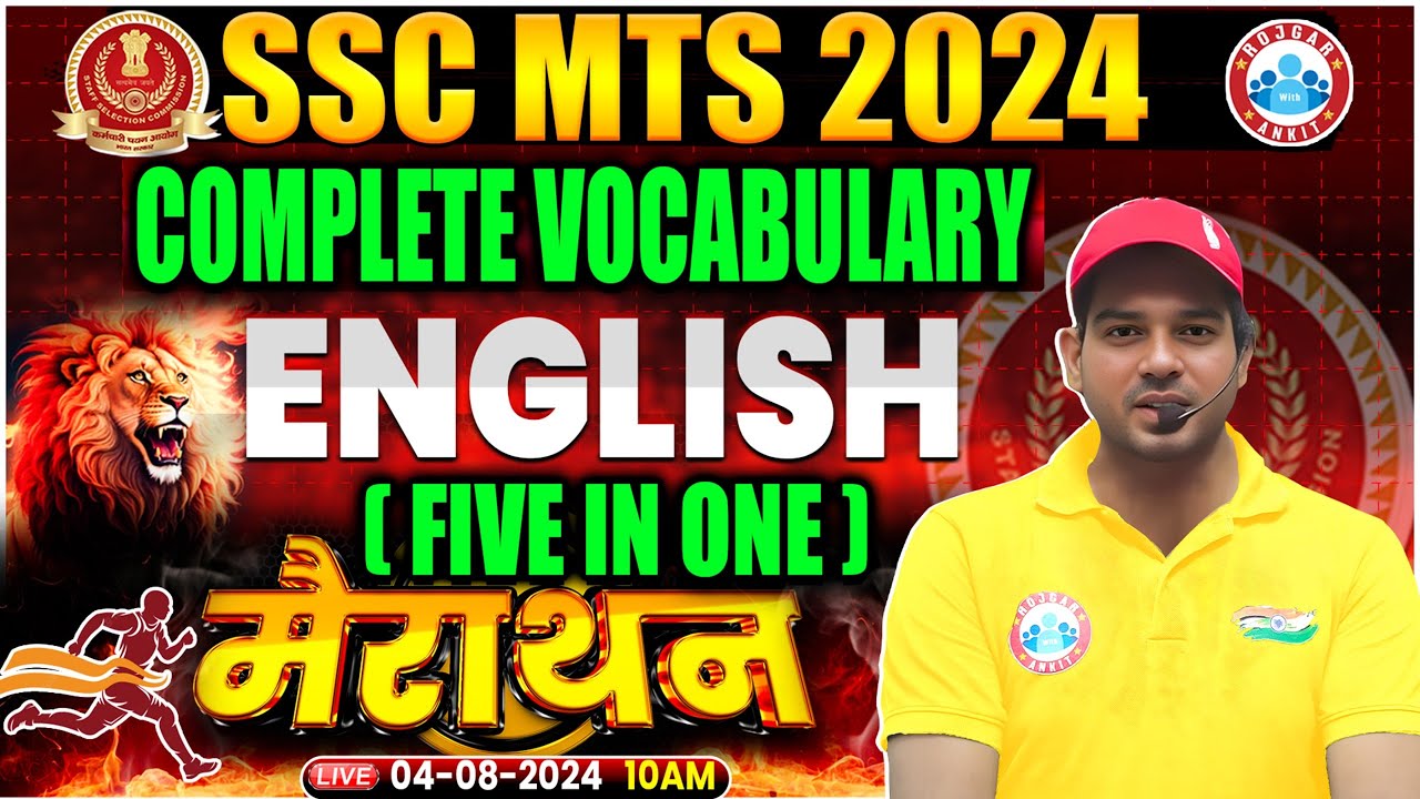 English Vocabulary Marathon Class | English Marathon For SSC MTS, CGL, CPO, CHSL | By Sanjeev Sir