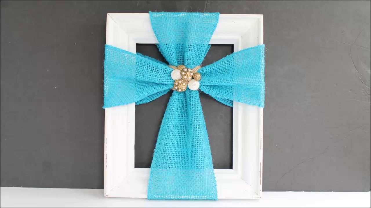Cross Decor with Burlap